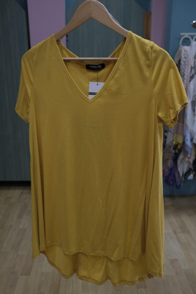 yellow t-shirt